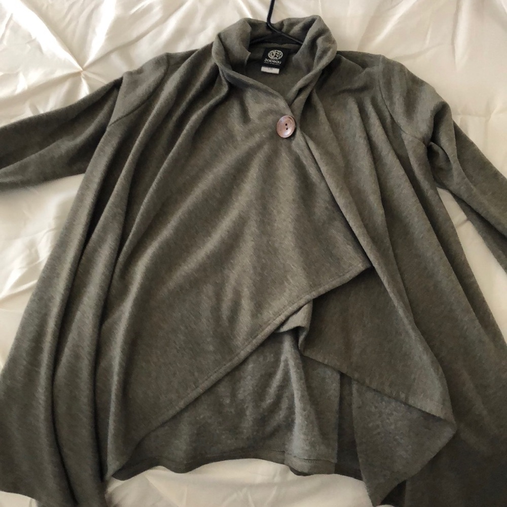 Hunter Green light sweater cover up